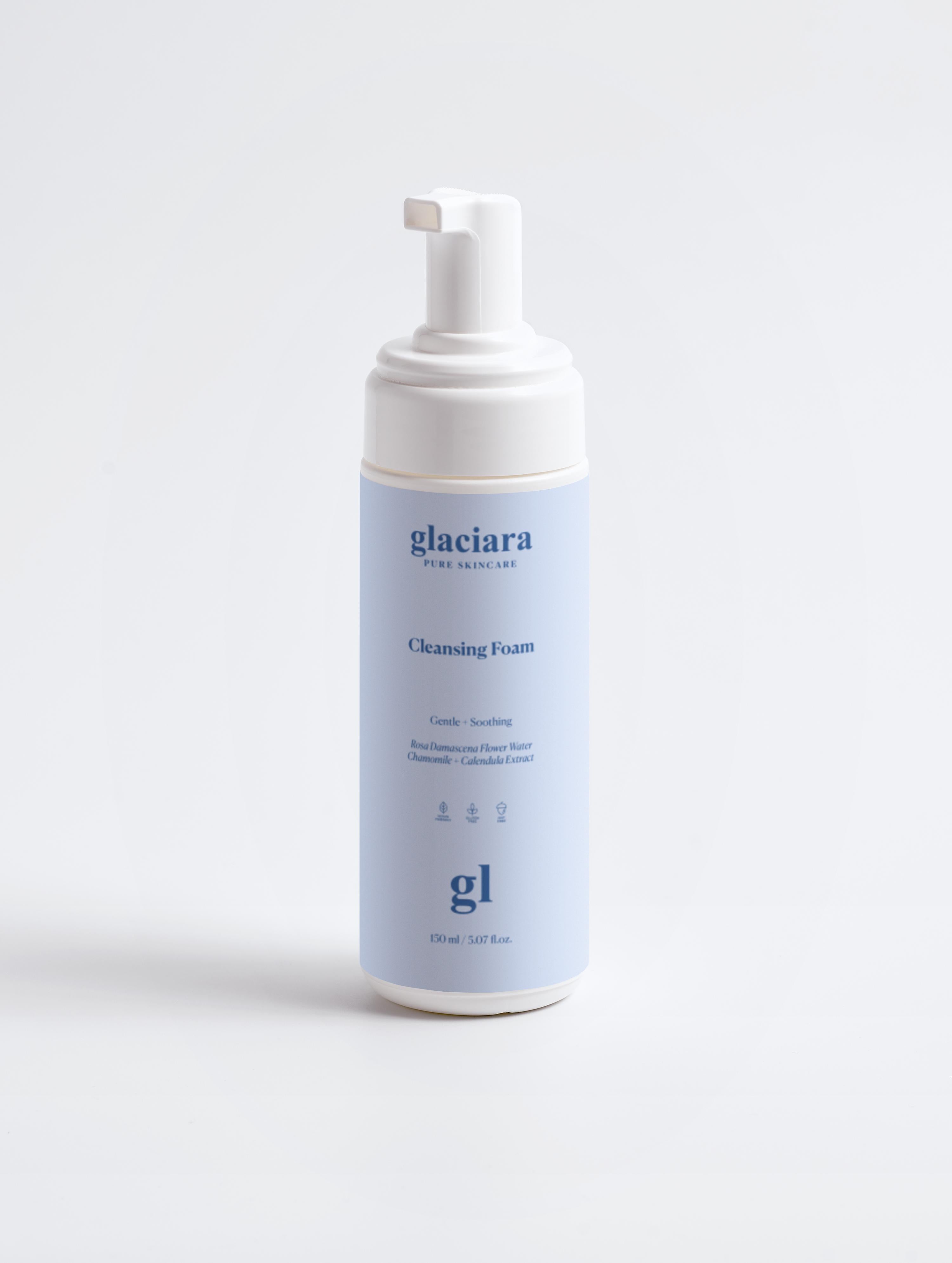 Gentle Cleansing Foam: COSMOS Natural · Glaciara